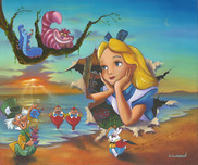 Alice in Wonderland Animation Art Alice in Wonderland Animation Art Alice's Grand Entrance (Premiere)